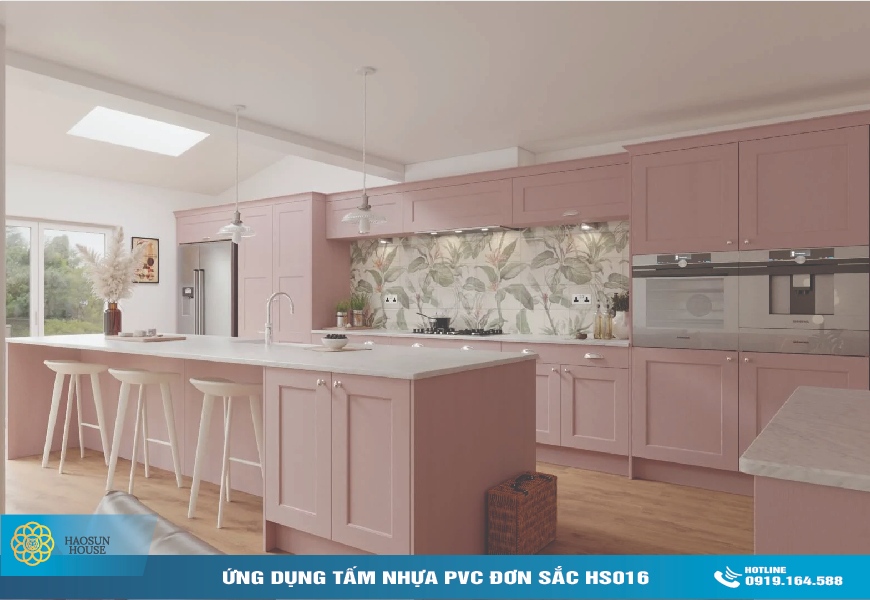 Ứng Dụng Tấm Nhựa PVC Đơn sắc hs016