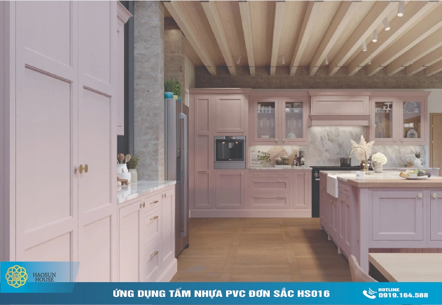Ứng Dụng Tấm Nhựa PVC Đơn sắc hs016