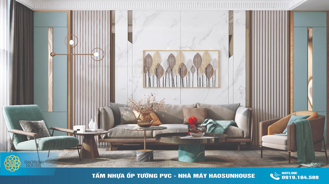 Ứng dụng Tấm ốp Tường PVC Haosunhouse