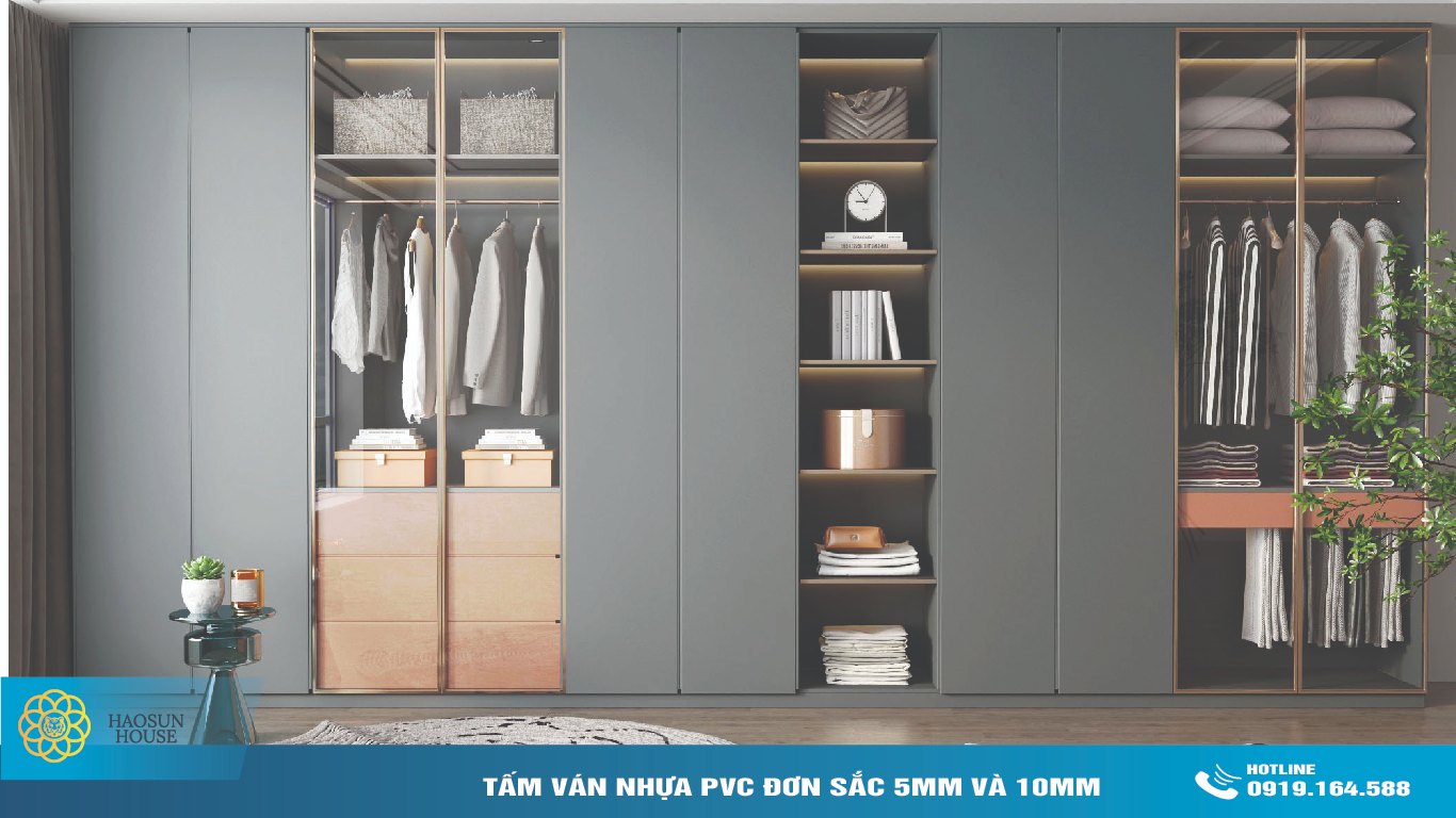 Ứng dụng Tấm Ván Nhựa PVC đơn sắc