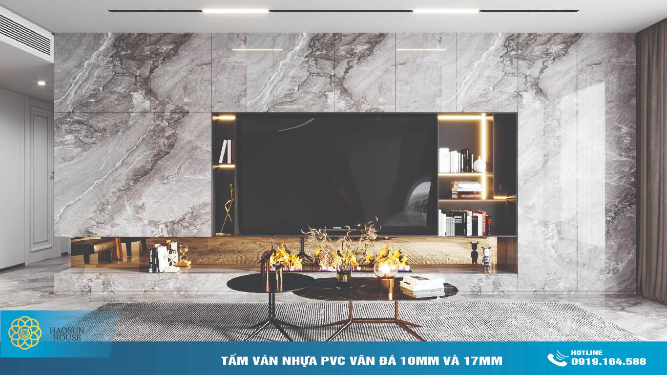 Ứng dụng Tấm Ván Nhựa PVC Vân Đá