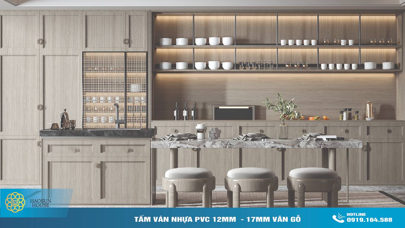 Ứng dụng tấm ván nhựa pvc vân gỗ 17mm
