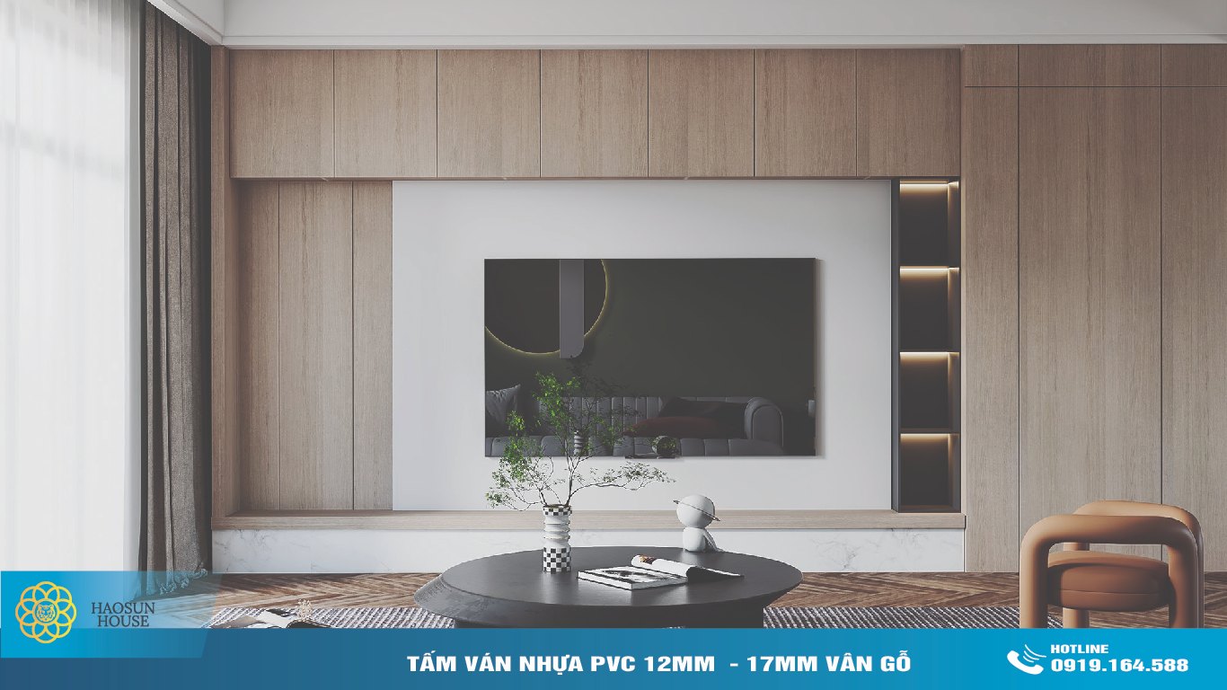 Ứng dụng tấm ván nhựa pvc vân gỗ 17mm