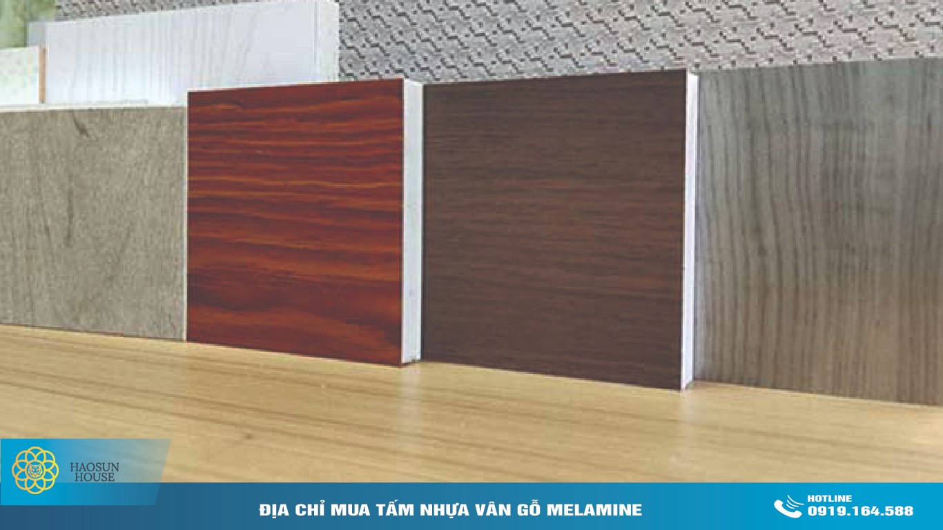 Tấm Nhựa Vân gỗ Melamine Haosunhouse