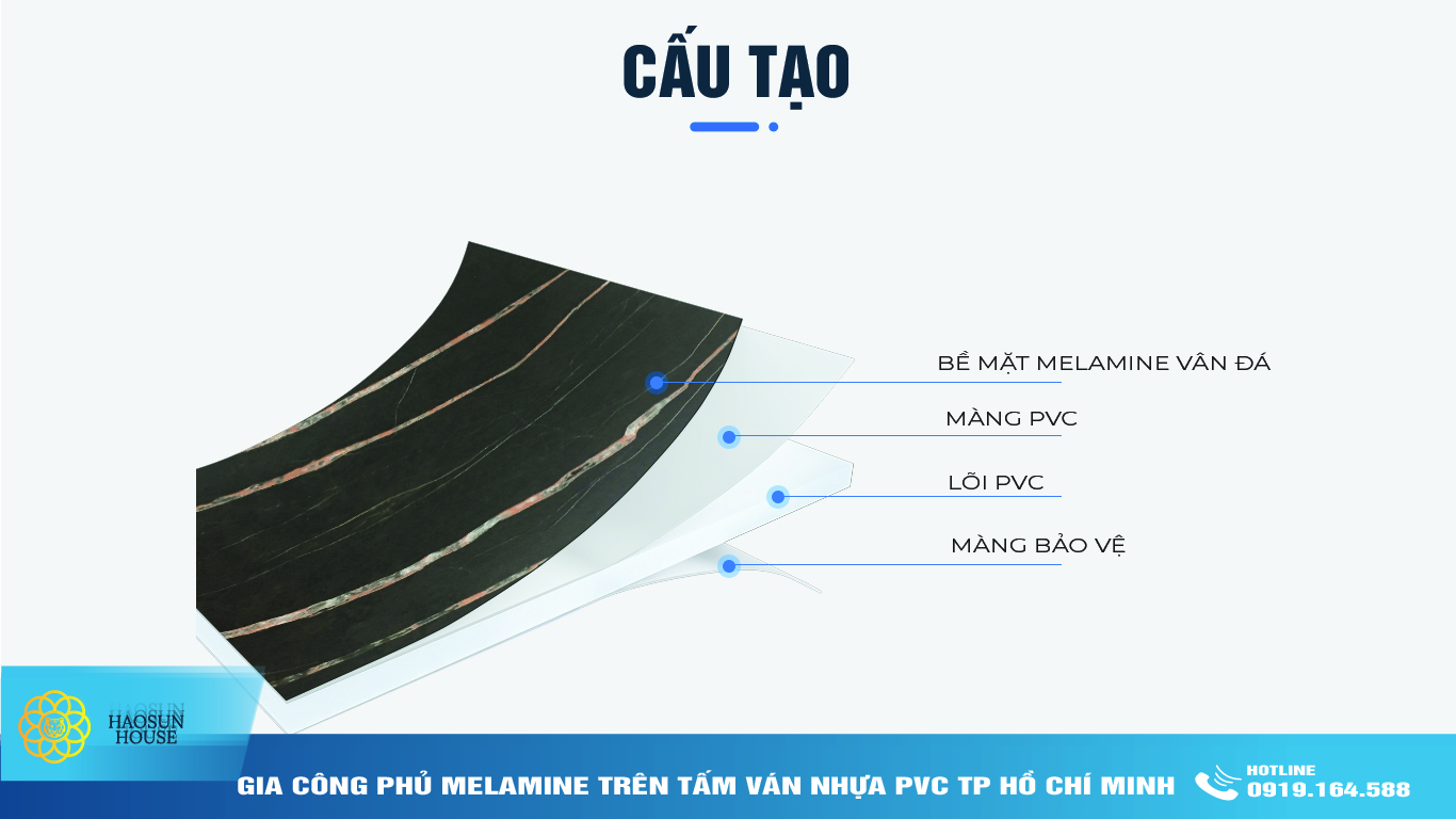 bề mặt melamine giả đá