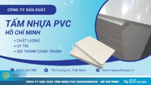 Công ty sản xuất tấm nhựa pvc haosunhouse