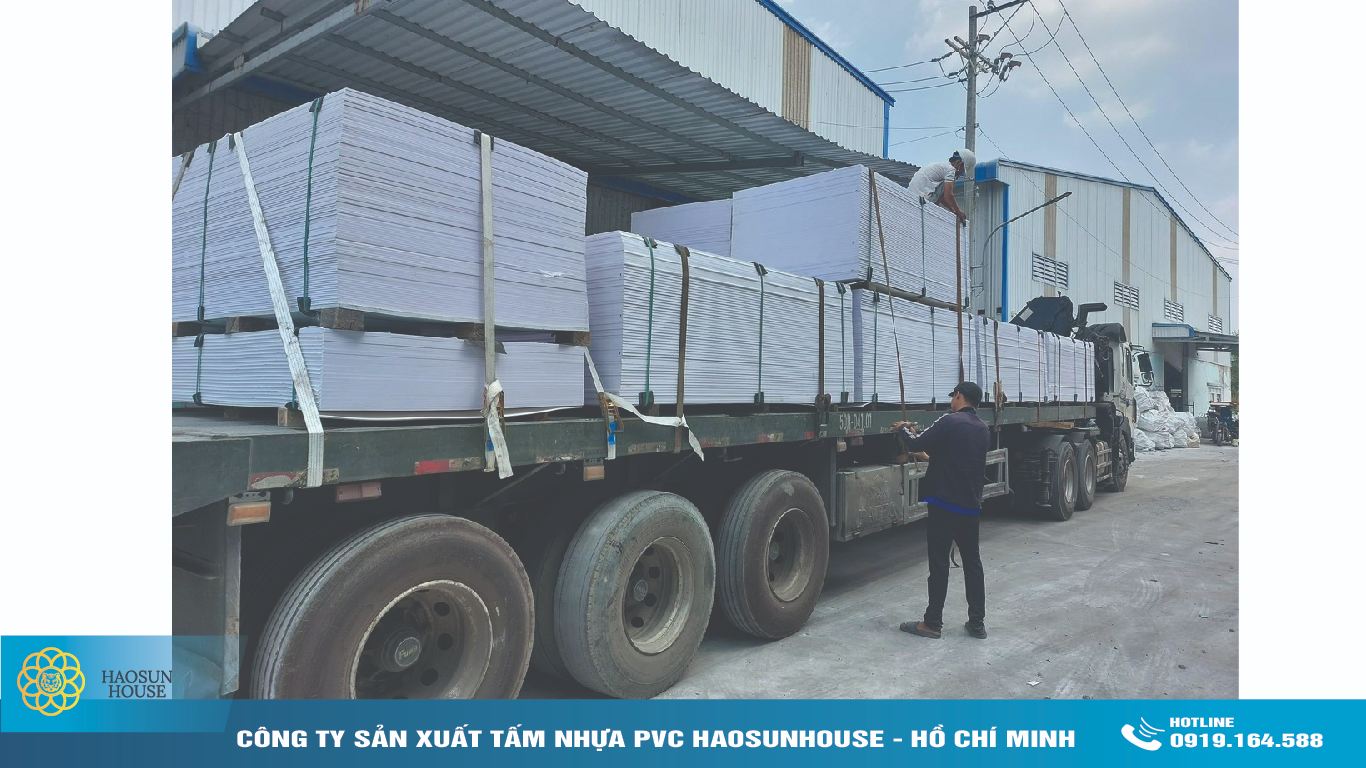 Công ty sản xuất tấm nhựa pvc haosunhouse