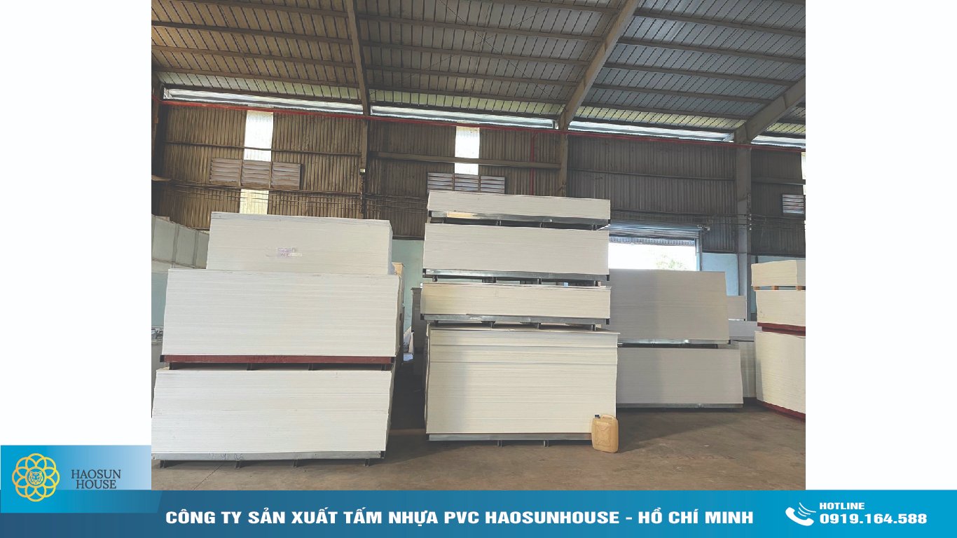 Công ty sản xuất tấm nhựa pvc haosunhouse