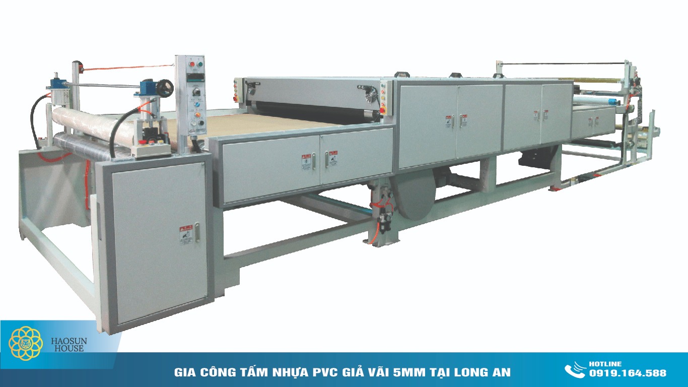 Gia công tấm nhựa pvc giả vải long an