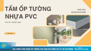 Gia công tấm nhựa pvc ốp tường vân vải 5mm