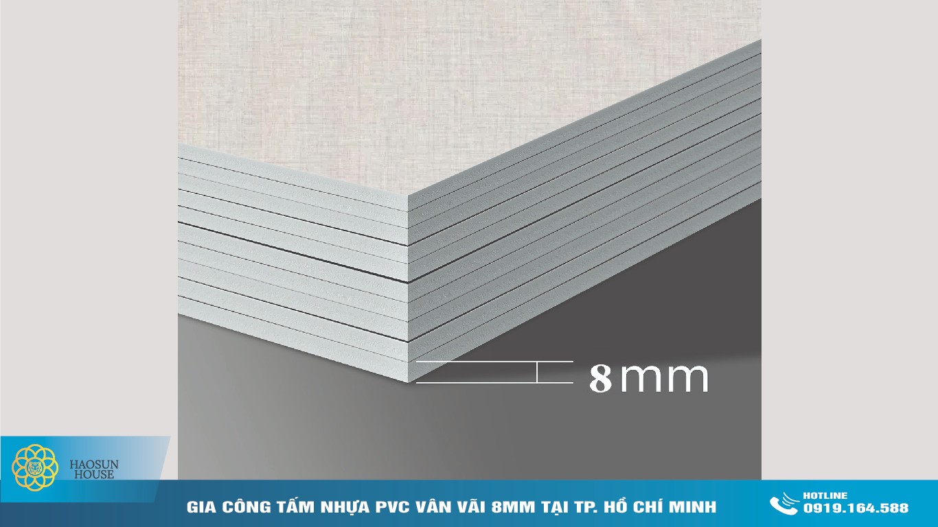 Giới thiệu tấm nhựa pvc vân vải 8mm