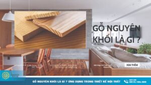 Gỗ Nguyên Khối là gì ứng dụng trong thiết kế nội thất