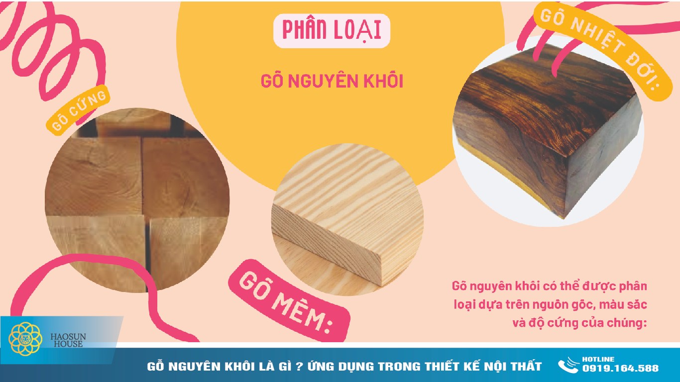Phân loại gỗ nguyên khối