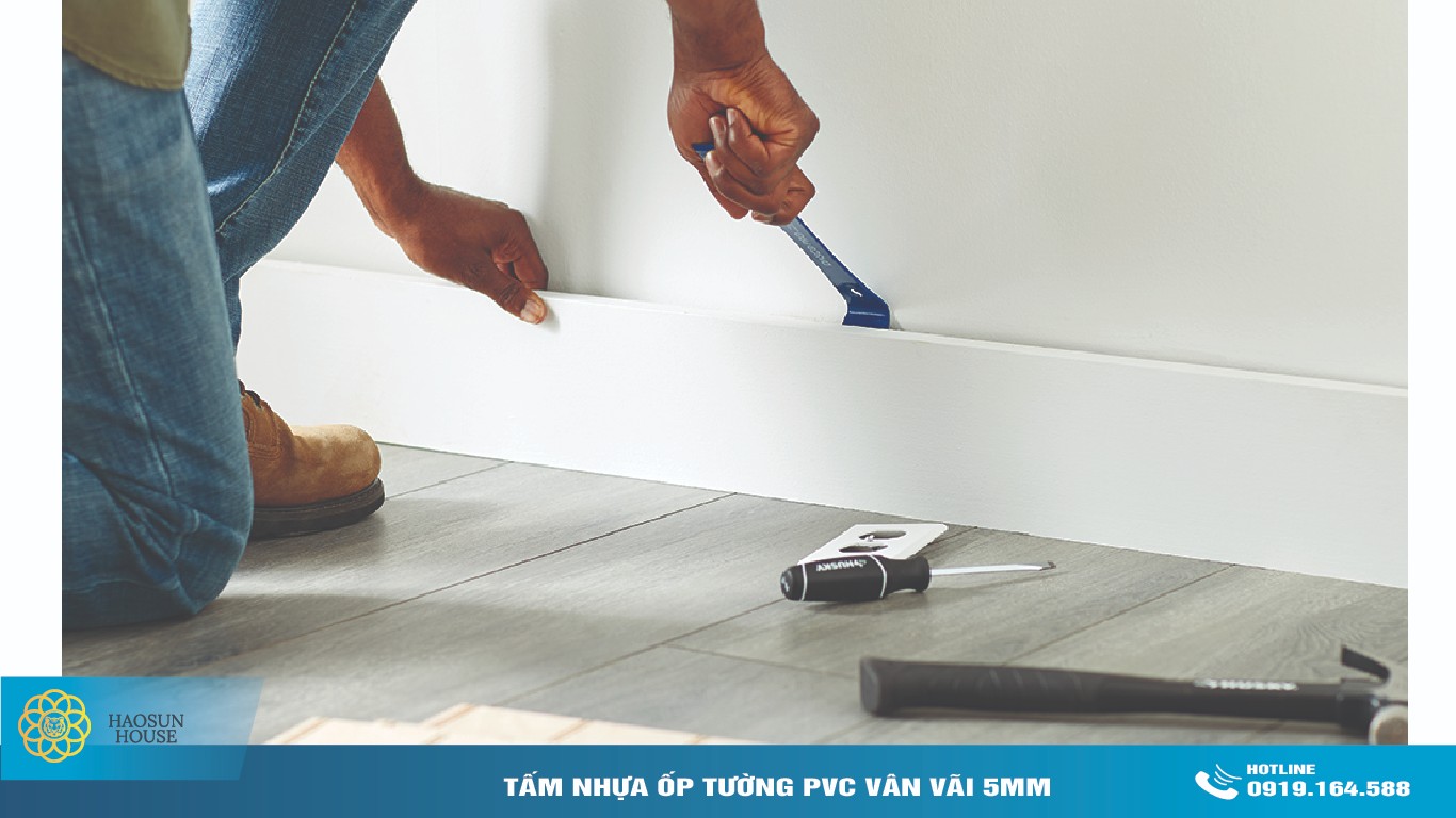 lắt đặt tấm nhựa ốp tường pvc