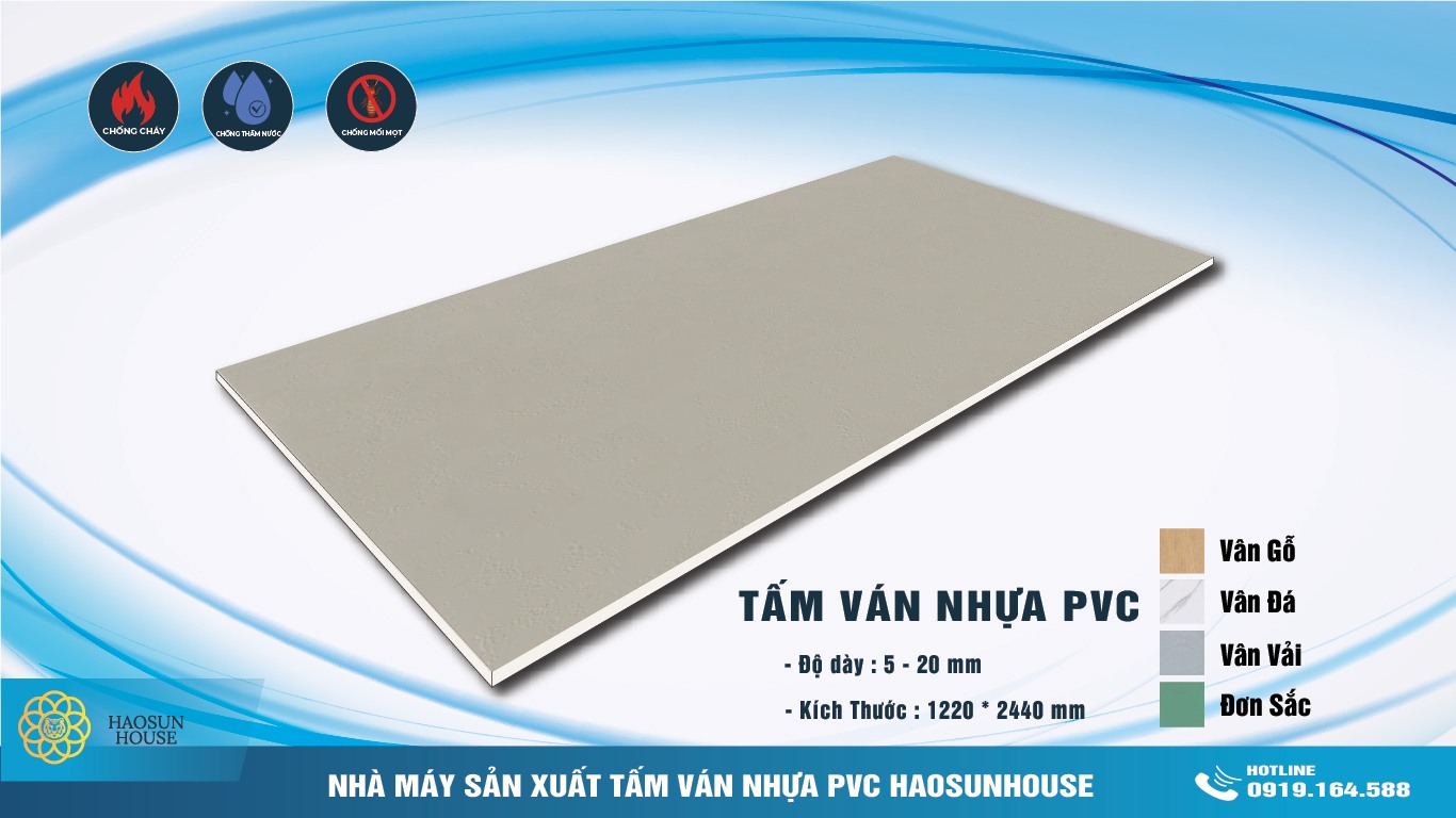 Mẫu mã tấm nhựa ốp tường pvc vân vải