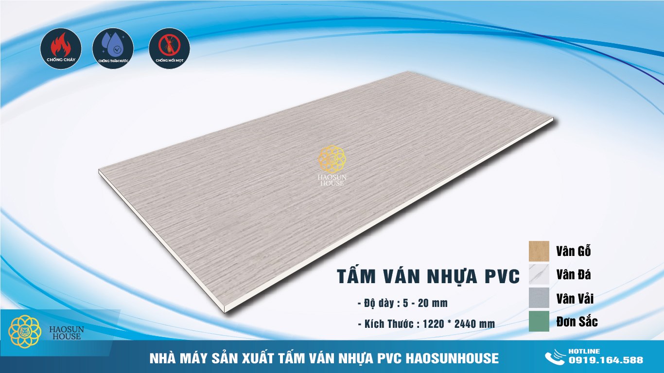 Mẫu mã tấm nhựa ốp tường pvc vân vải