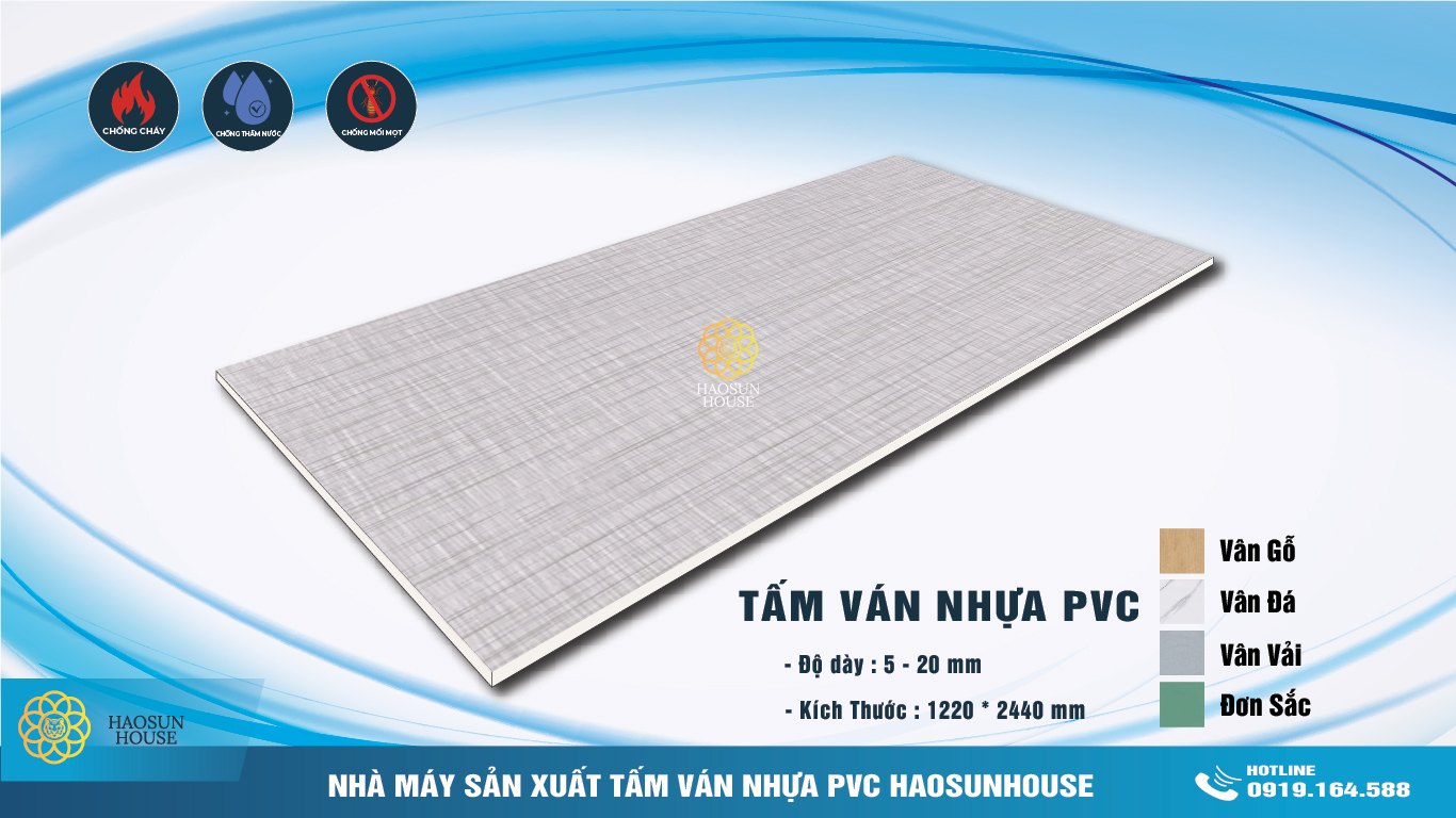 Mẫu mã tấm nhựa ốp tường pvc vân vải
