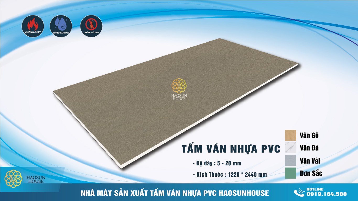 Mẫu mã tấm nhựa ốp tường pvc vân vải