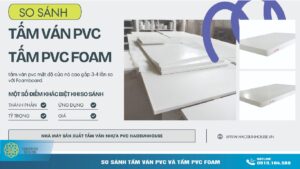 So sánh tấm ván nhựa pvc và tấm pvc foam