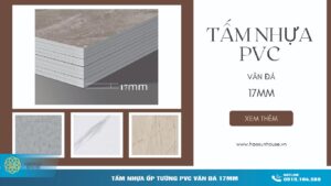 Tấm Nhựa ốp tường pvc vân đá 17mm haosunhouse