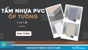 Tấm nhựa ốp tường pvc vân vải 10mm