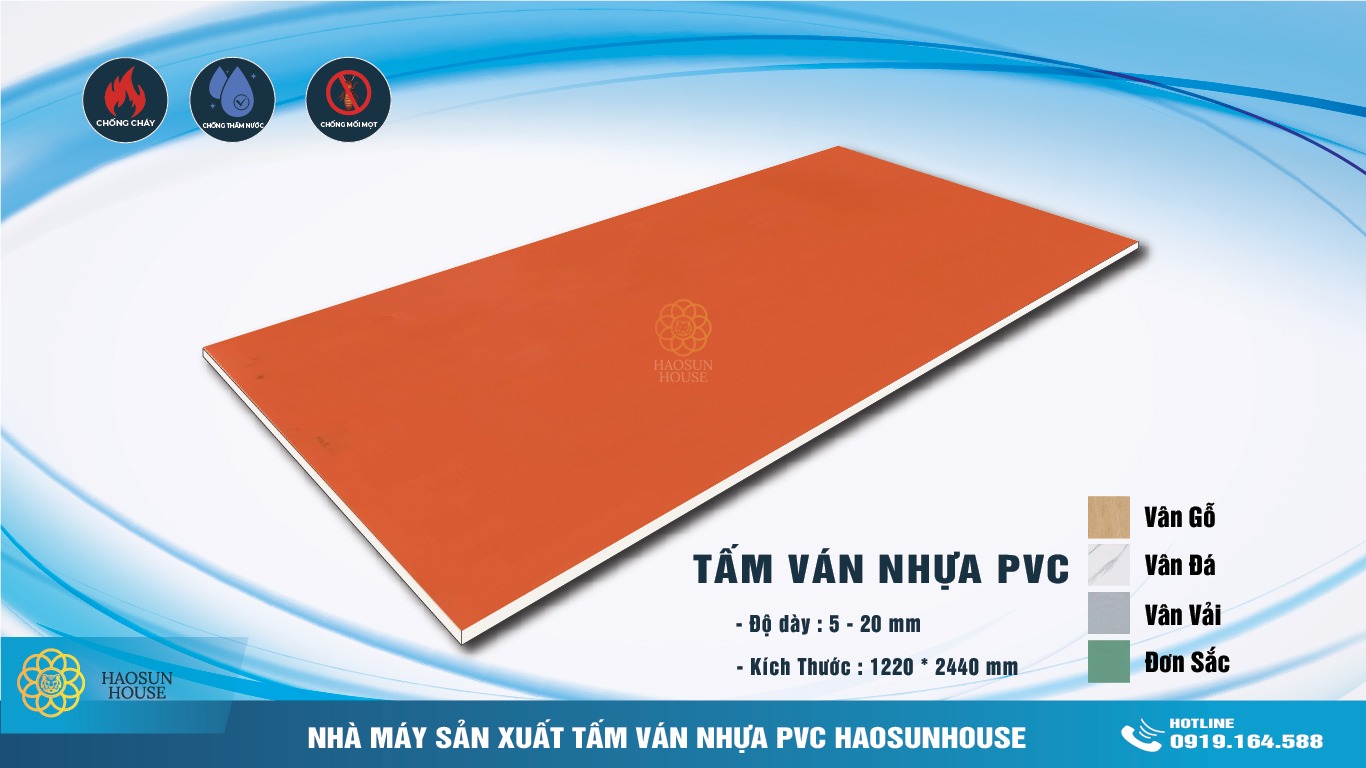 Tấm Nhựa PVC cứng đơn sắc