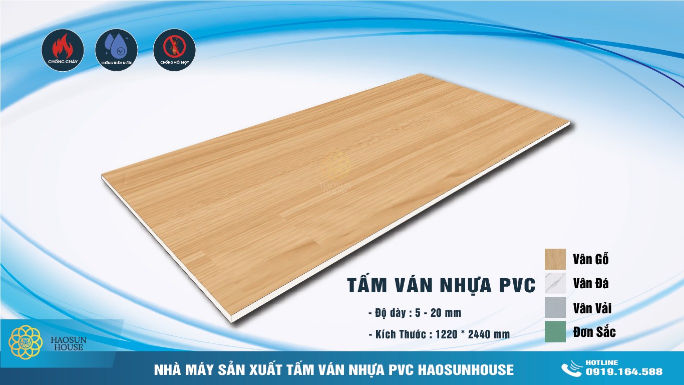 Tấm Nhựa PVC cứng giả gỗ