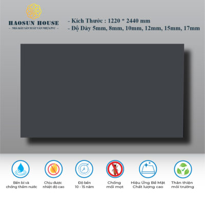 Tấm Nhựa PVC Melamine Đơn Sắc HSH200