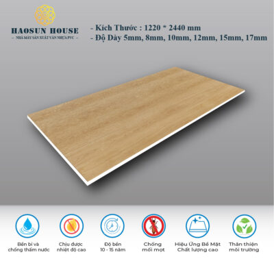Tấm Nhựa PVC Melamine Vân Gỗ HSH388