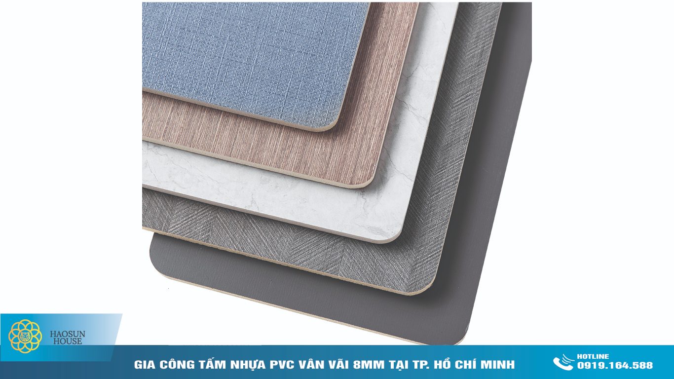 Tấm nhựa pvc vân vải