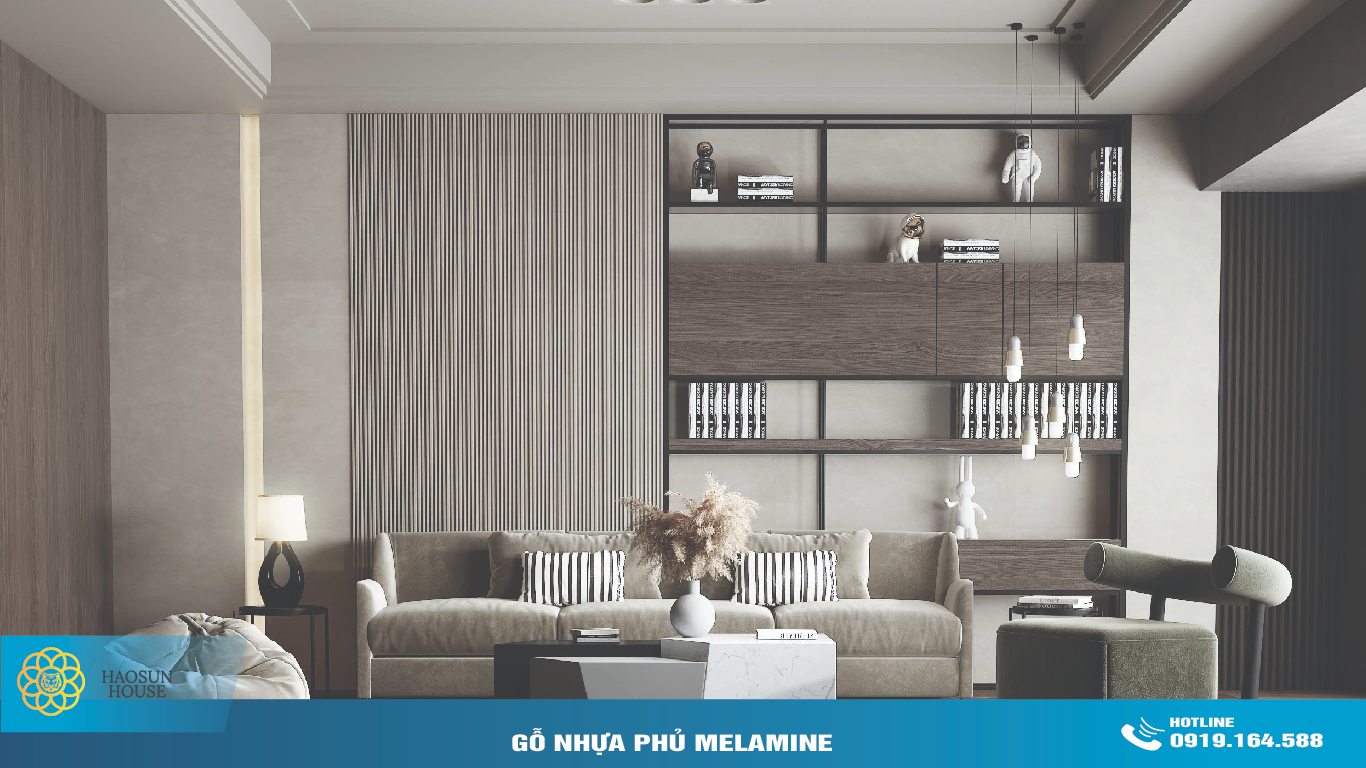 ứng dụng Gỗ Nhựa Phủ Melamine Haosunhouse