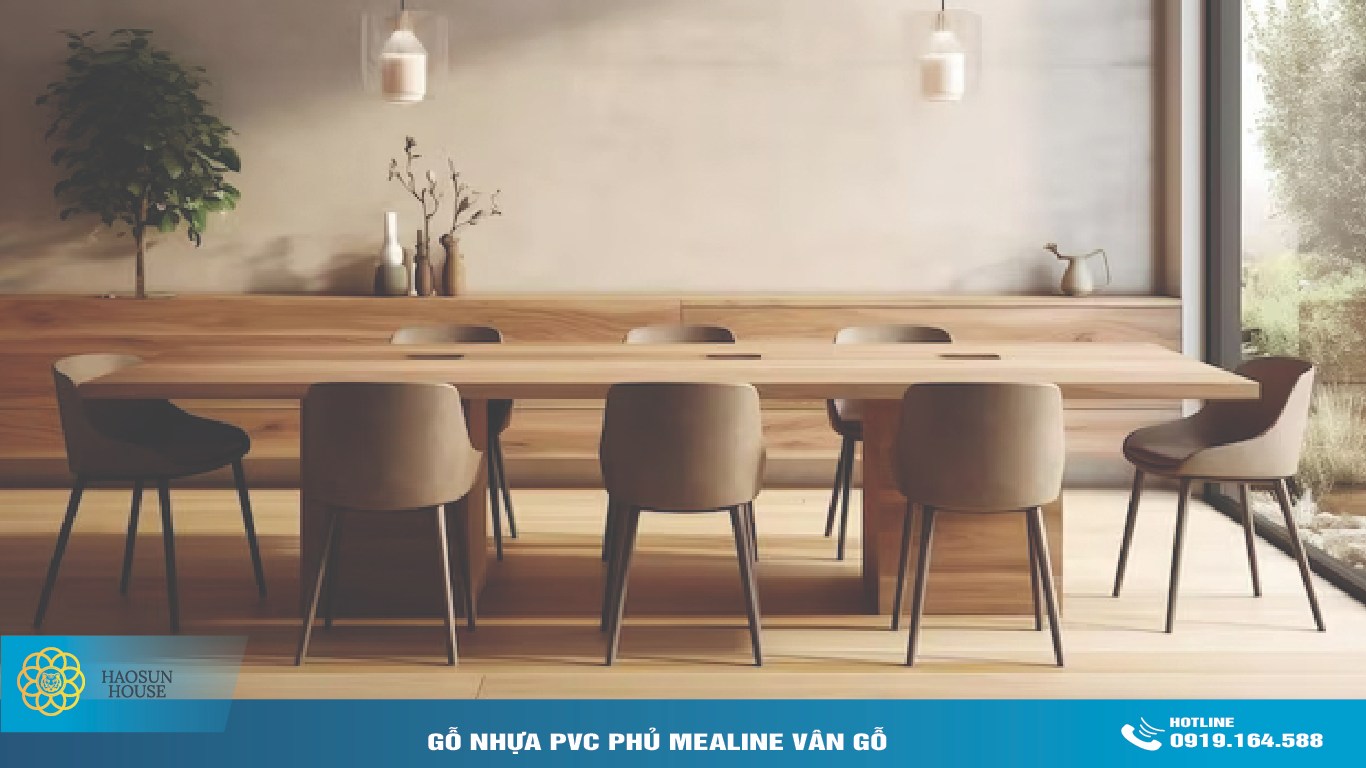 Ứng dụng Gỗ Nhựa PVC phủ Melamine Vân Gỗ