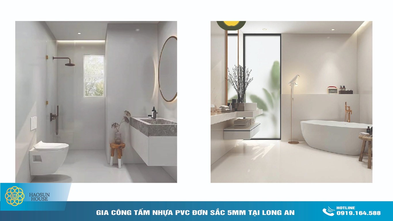 Ứng dung tấm nhựa pvc đơn sắc