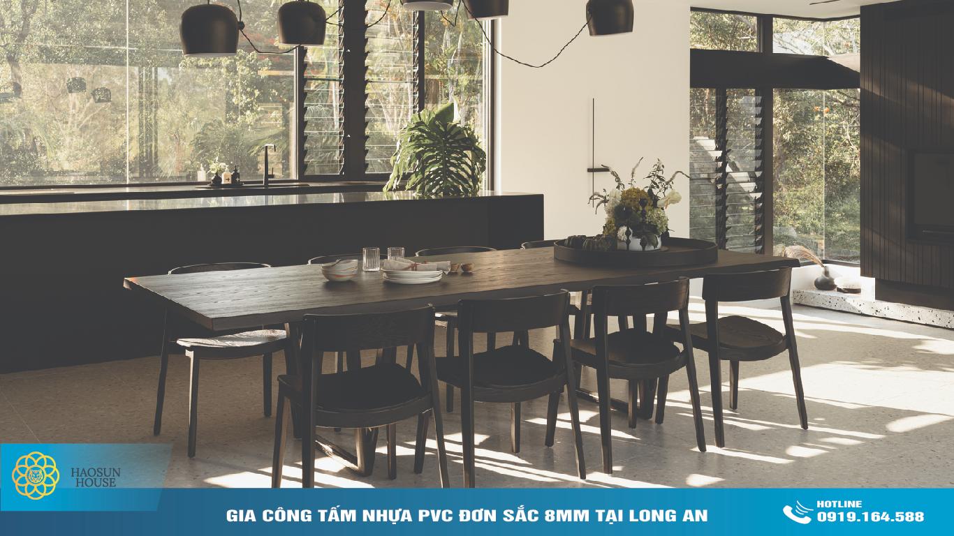 Ứng dụng tấm nhựa pvc đơn sắc 8mm