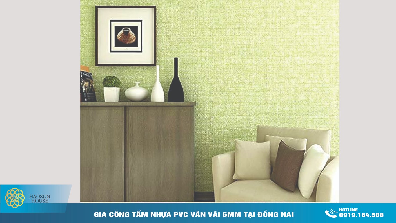 ứng dụng tấm nhựa pvc vân vải