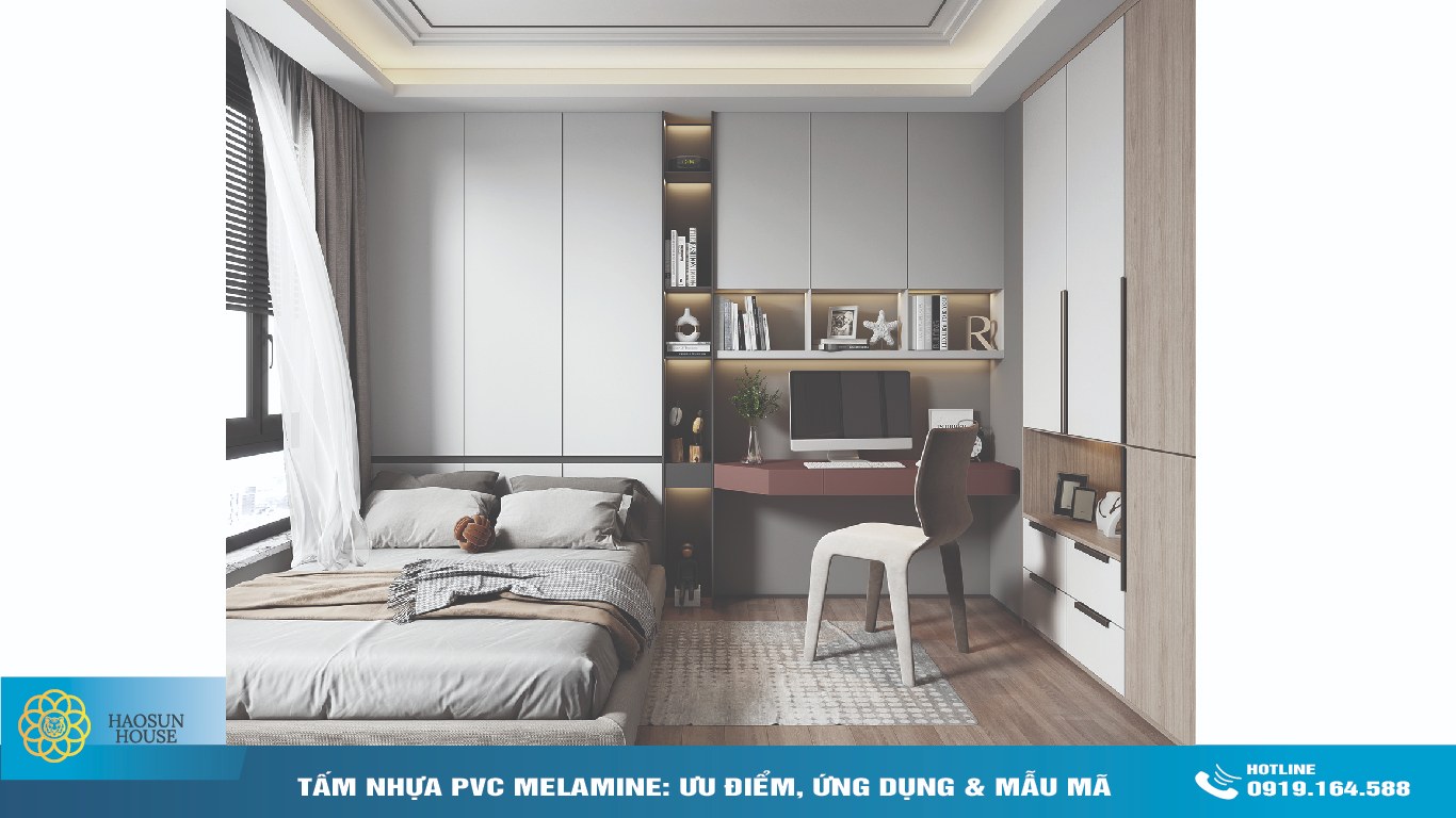 ứng dụng ván nhựa pvc phủ Melamine Haosunhouse