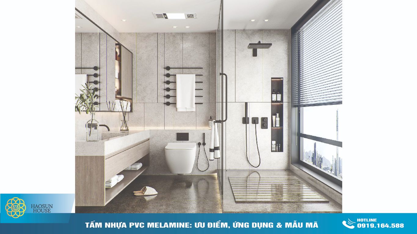 ứng dụng ván nhựa pvc phủ Melamine Haosunhouse