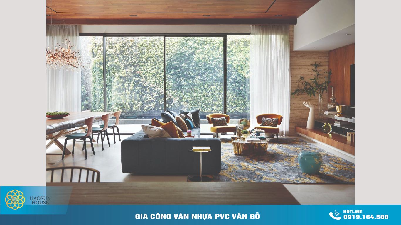 Ứng dụng Ván Nhựa PVC Vân Gỗ Haosunhouse