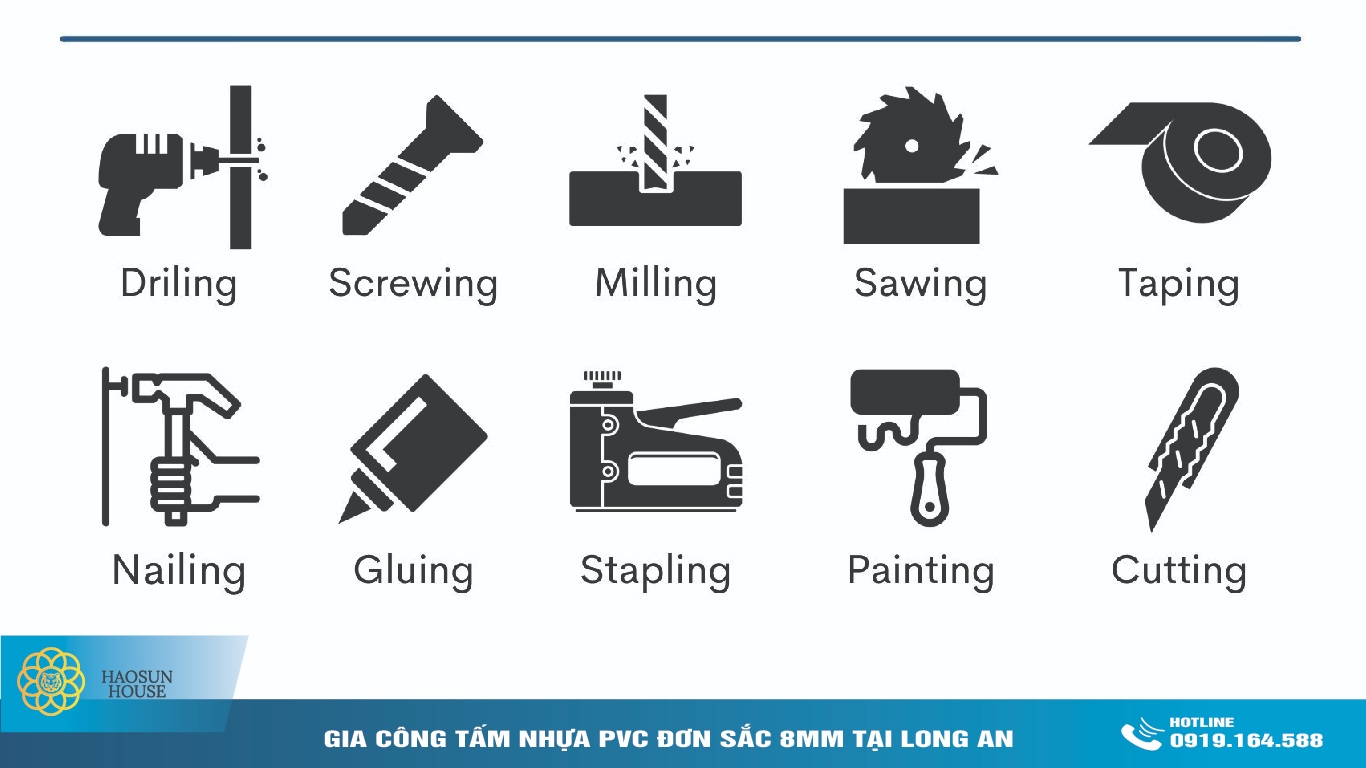 Ưu điểm tấm nhựa pvc đơn sắc 8mm