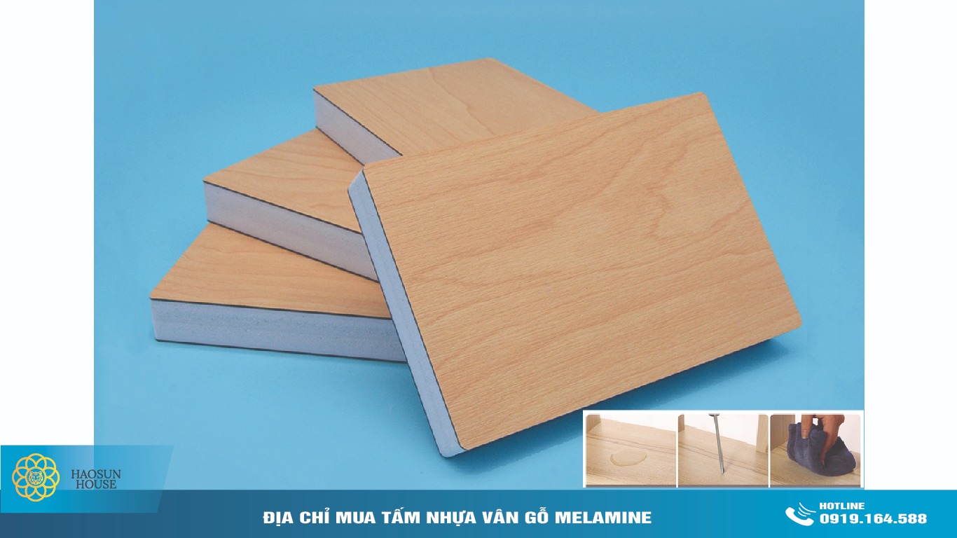 Ưu điểm ván nhựa phủ melamine Vân gỗ