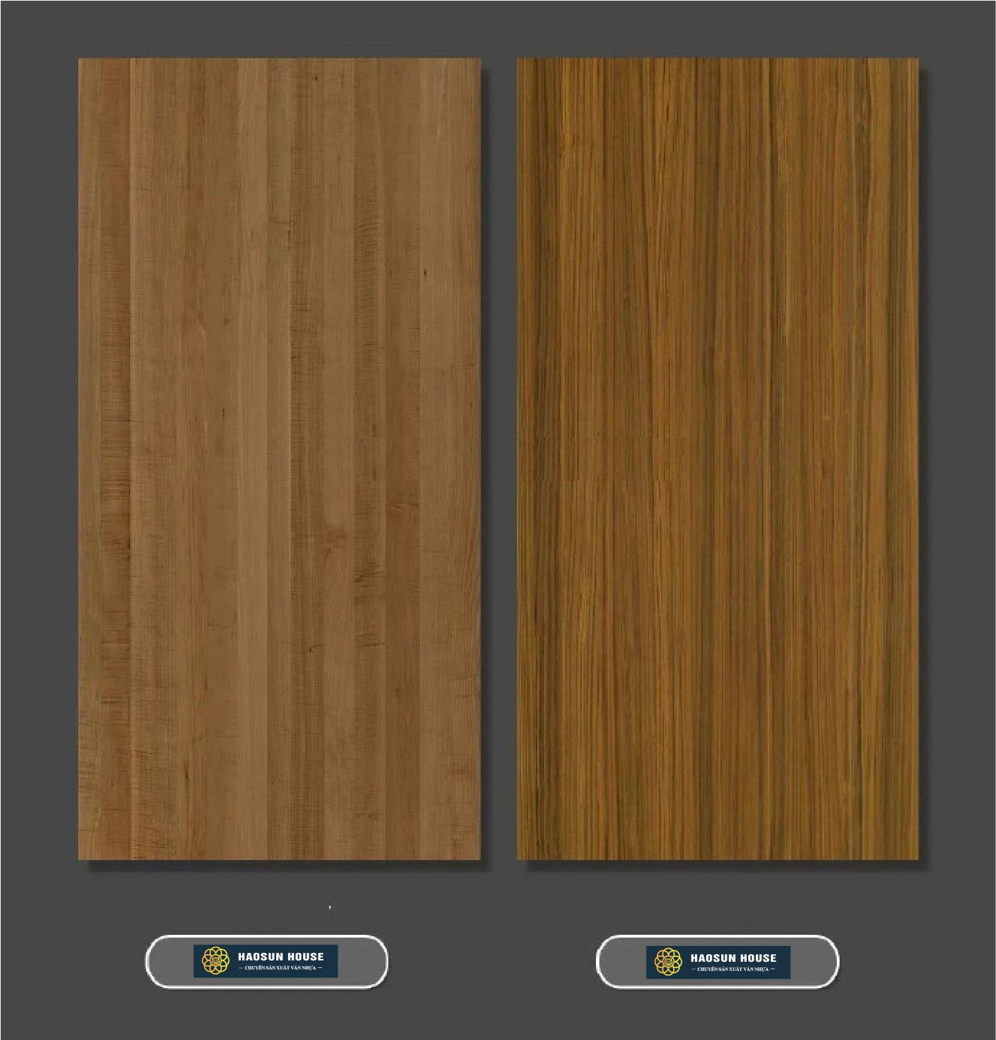 Bề mặt tấm nhựa pvc vân gỗ haosuhouse
