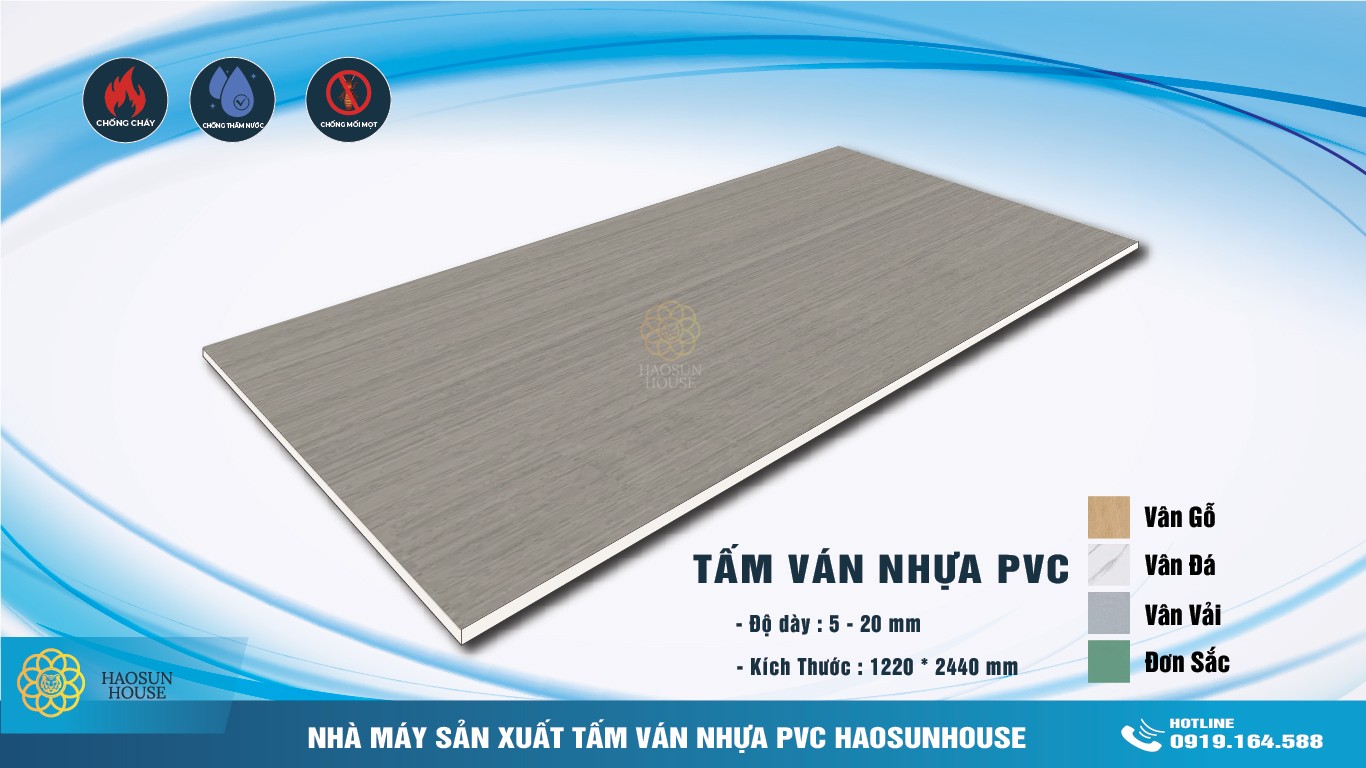 Tấm Nhựa PVC Giả gỗ Haosuhouse