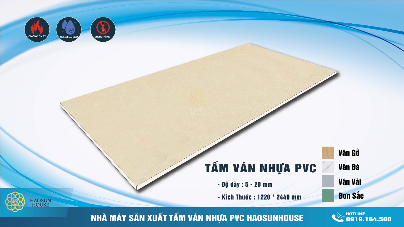 Tấm Nhựa PVC Giả Vải Haosuhouse