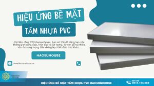 Hiệu Ứng bề mặt tấm nhựa pvc haosuhouse