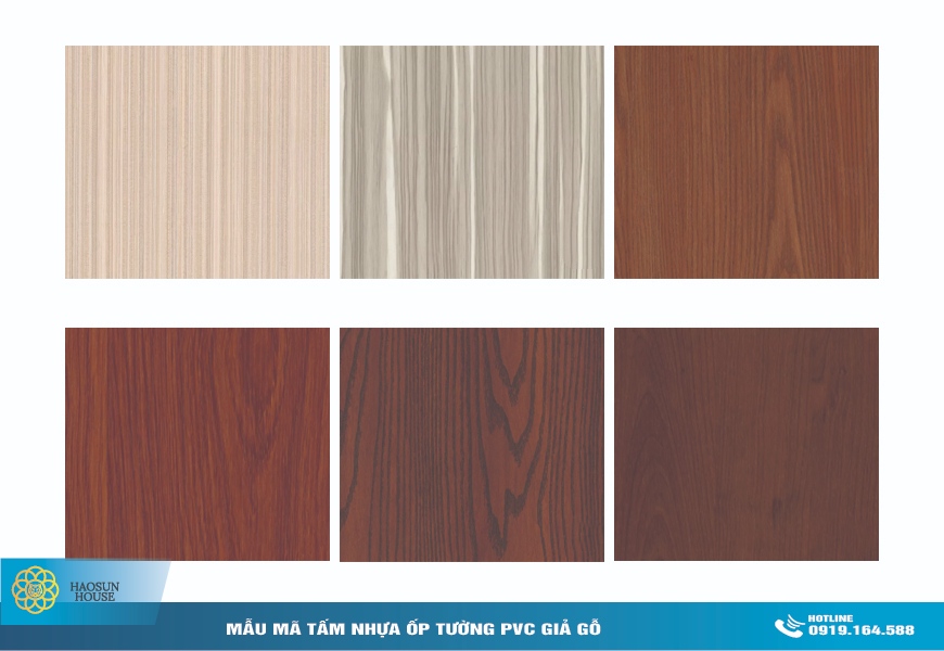Mẫu mã tấm nhựa ốp tường pvc giả gỗ