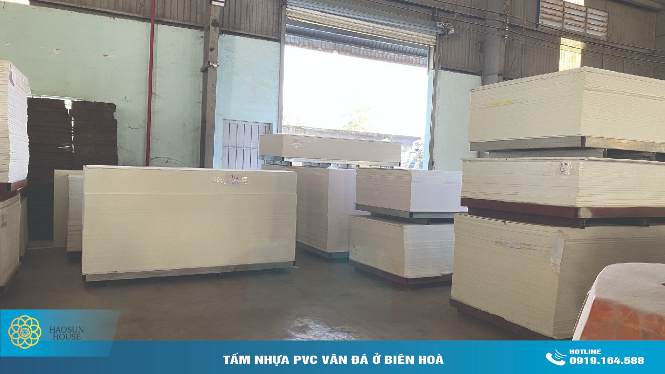 Nhà máy sản xuất tấm nhựa pvc vân đá haosunhouse
