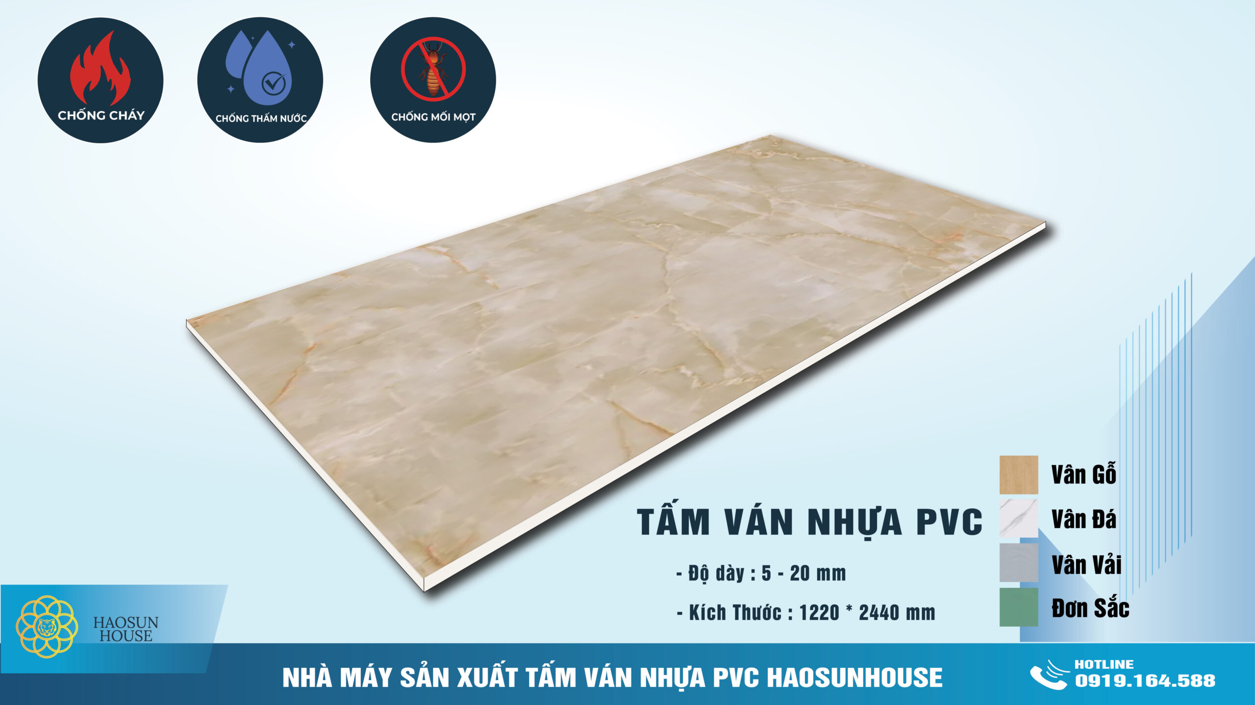 Tấm nhựa giẩ đá ốp tường haosunhouse