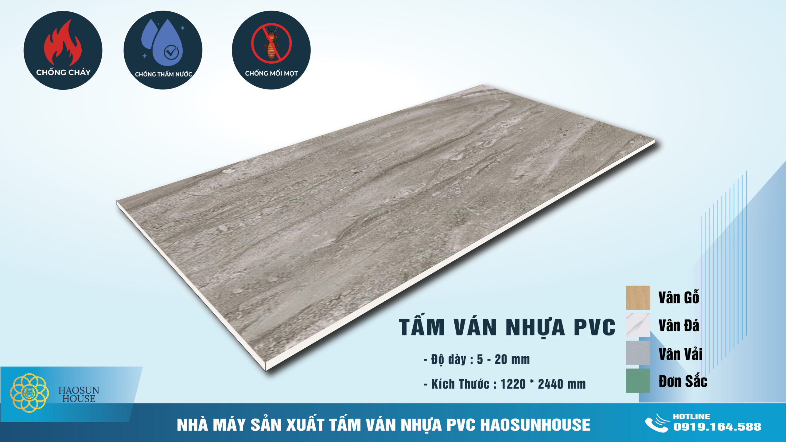 Tấm nhựa giẩ đá ốp tường haosunhouse