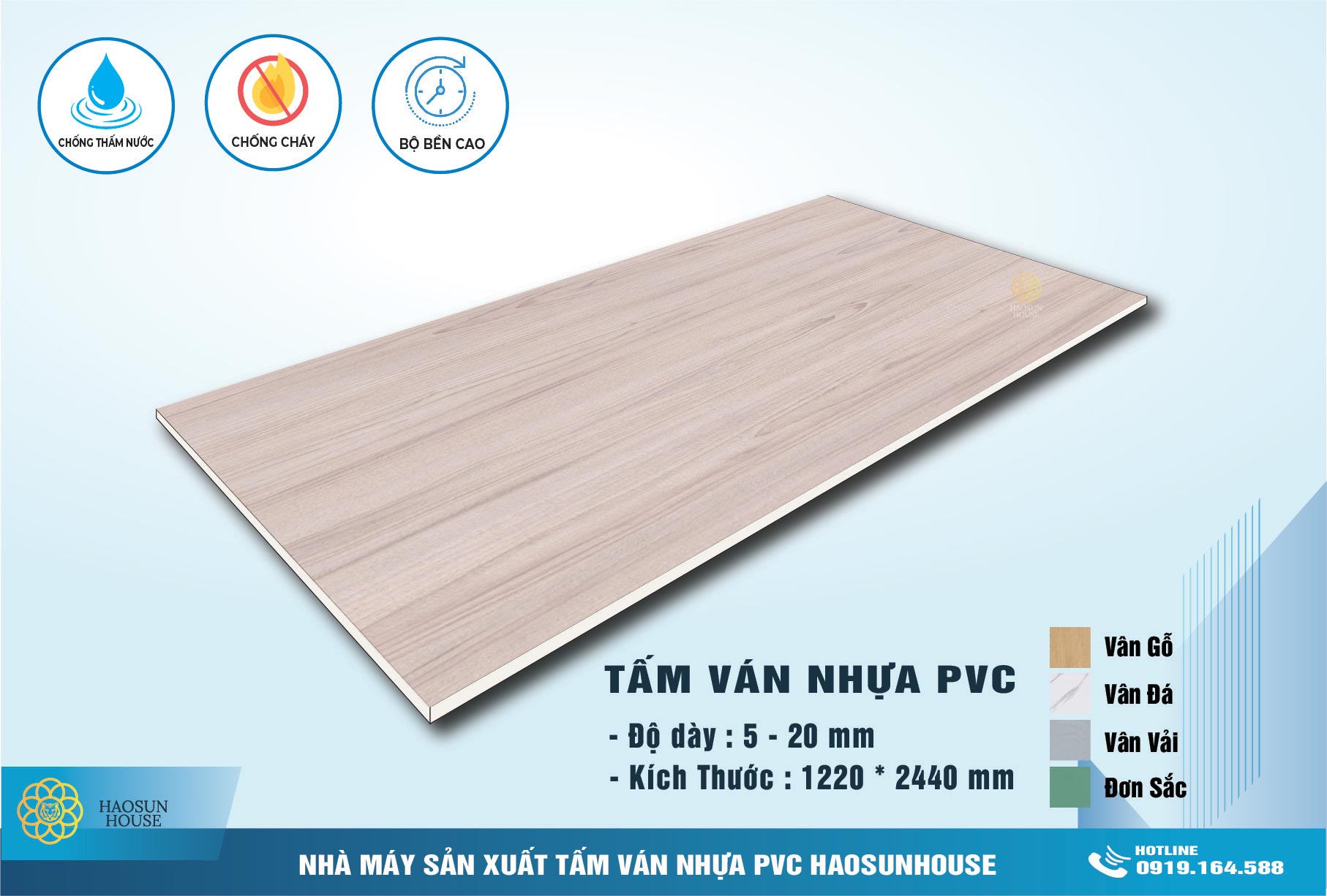 Tấm nhựa giẩ gỗ ốp tường haosunhouse