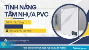 Tấm Nhựa PVC giả đá ốp tường haosunhouse